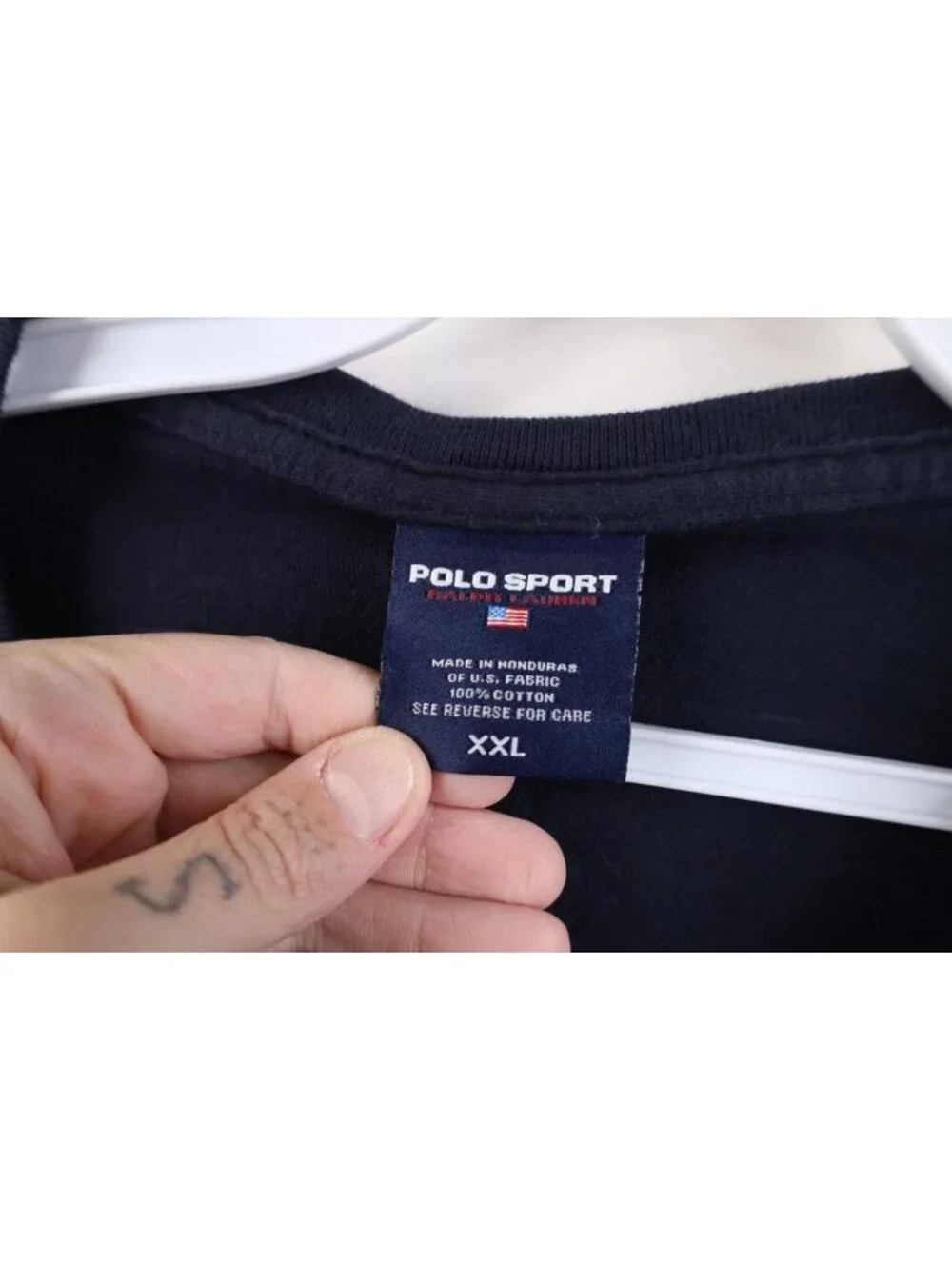 Vtg 90s Polo Sport Ralph Lauren Mens 2XL XXL Prep Raglan Long Sleeve T-Shirt
